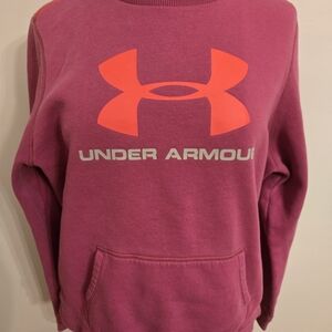 Under Armour Women's Fuchsia Crew Neck Sweater